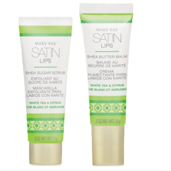 MARY KAY WHITE TEA & CITRUS SATIN LIPS SET - NEW! - Picture 1 of 6
